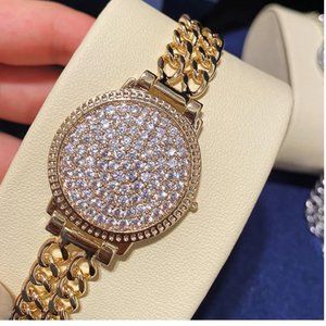 Gorgeous Crystal Watch Face Rhinestone Bracelet